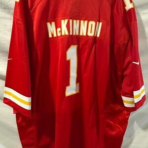 Red Nike NFL Kansas City Chiefs Jersey Men's 5XL #1 McKINNON